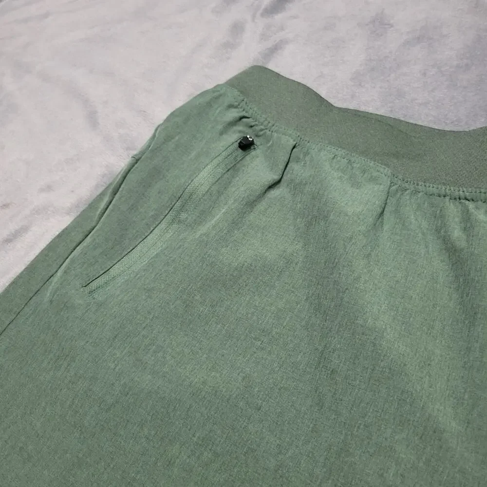 Perry Ellis Sport Shorts Men Large Green 50 UPF Comfort Stretch Athletic Pull On